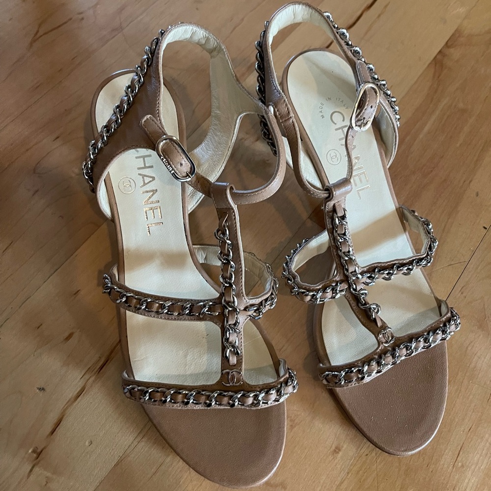 Authentic Chanel high heel sandal